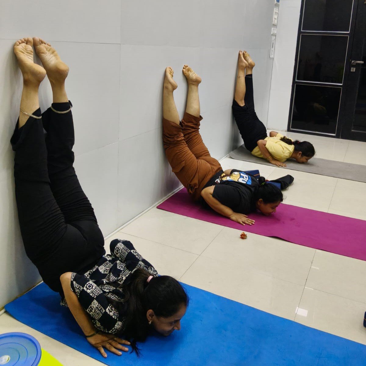 Yoga class in session at Prana Vela studio in Bhayandar East